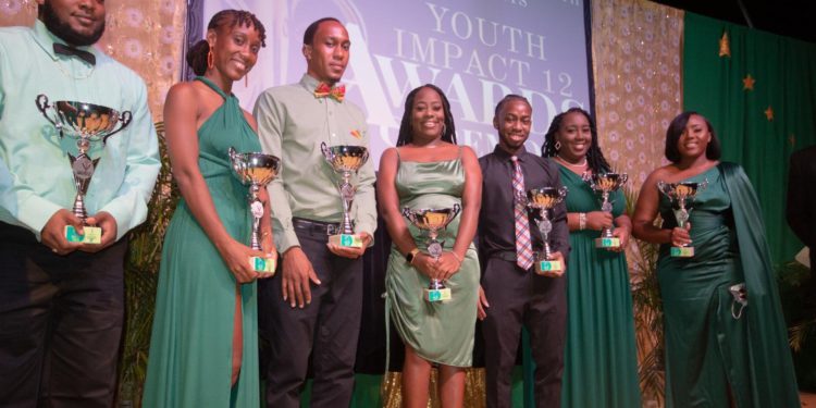 Nine young persons on Nevis receive awards at Youth Impact 12 Awards Ceremony