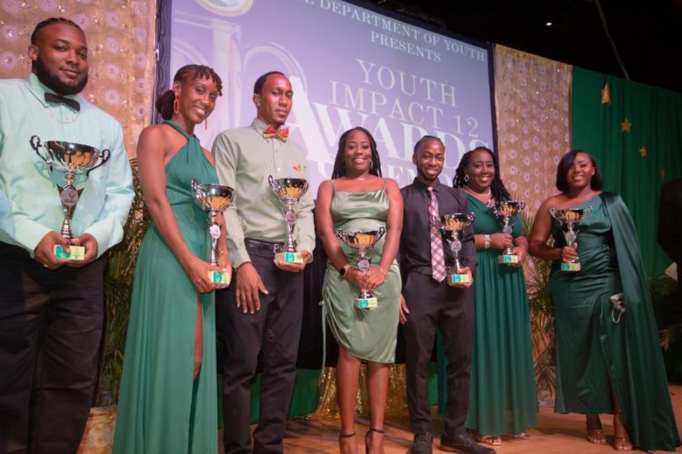 Nine young persons on Nevis receive awards at Youth Impact 12 Awards Ceremony