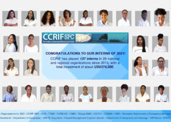 CCRIF Places 34 Interns in Organizations Across the Caribbean…  Building the Capacity of Young Professionals and Helping them Gain Valuable Work Experience