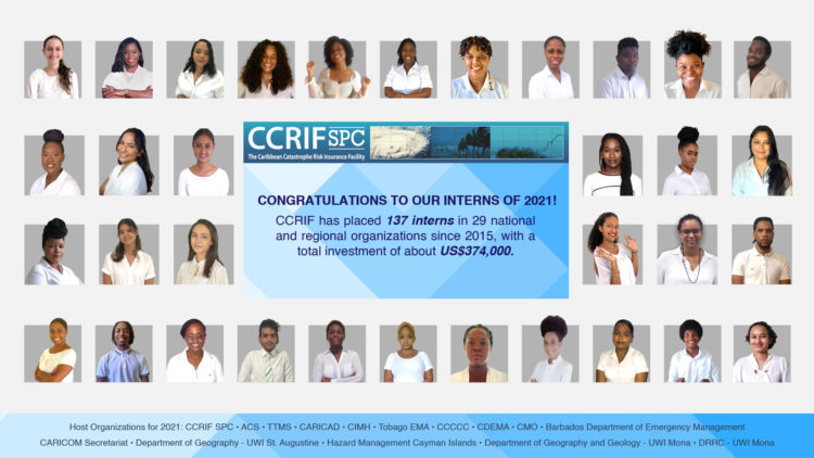 CCRIF Places 34 Interns in Organizations Across the Caribbean…  Building the Capacity of Young Professionals and Helping them Gain Valuable Work Experience