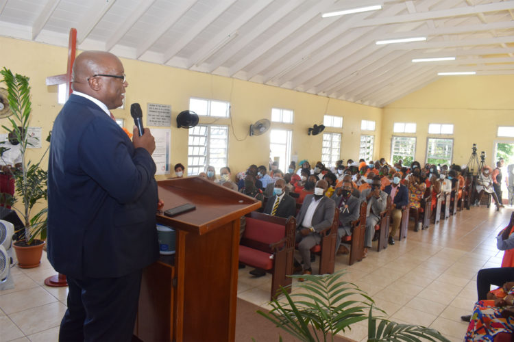 PM Harris offers huge, noisy ‘thank you’ to constituents of St. Christopher Seven