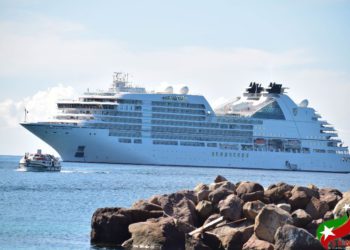 MINISTER OF TOURISM WELCOMES SEABOURN OVATION TO THE FEDERATION OF ST. KITTS & NEVIS