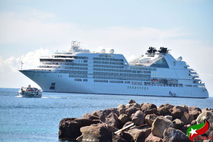 MINISTER OF TOURISM WELCOMES SEABOURN OVATION TO THE FEDERATION OF ST. KITTS & NEVIS