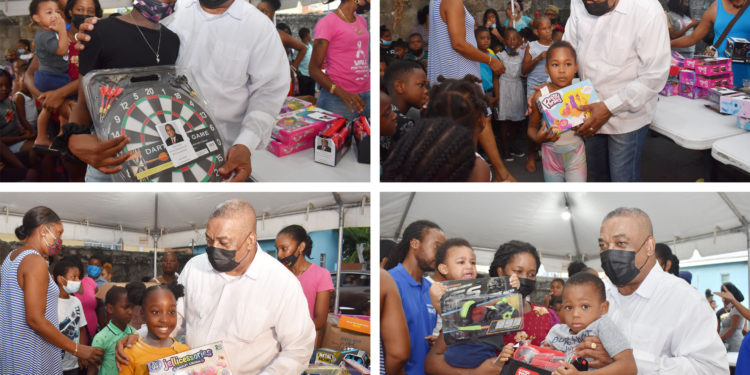 Ambassador Liburd’s Ministry of Giving brings cheer to children in East Basseterre