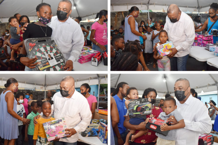Ambassador Liburd’s Ministry of Giving brings cheer to children in East Basseterre