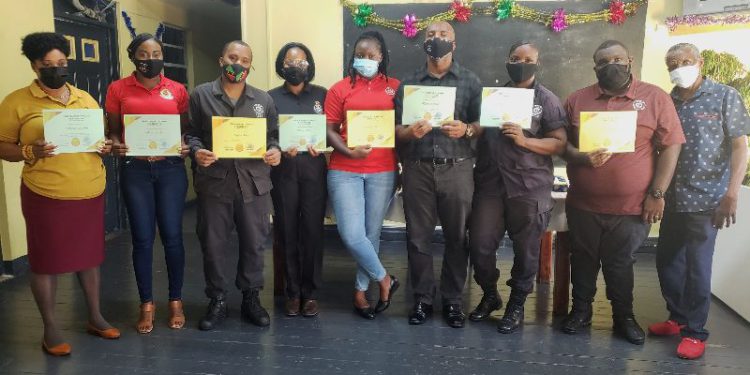 PRISON OFFICERS BENEFIT FROM REFRESHER TRAINING COURSE