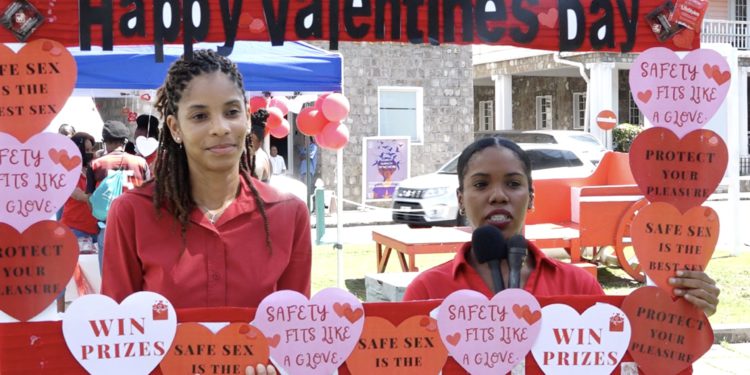 Nevis Health Promotion Unit hosts Valentine’s Day safe sex promotion