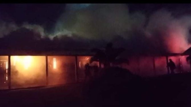 MASSIVE FIRE ENGULFS JOSHUA OBADIAH WILLIAMS PRIMARY SCHOOL IN MOLINEUX
