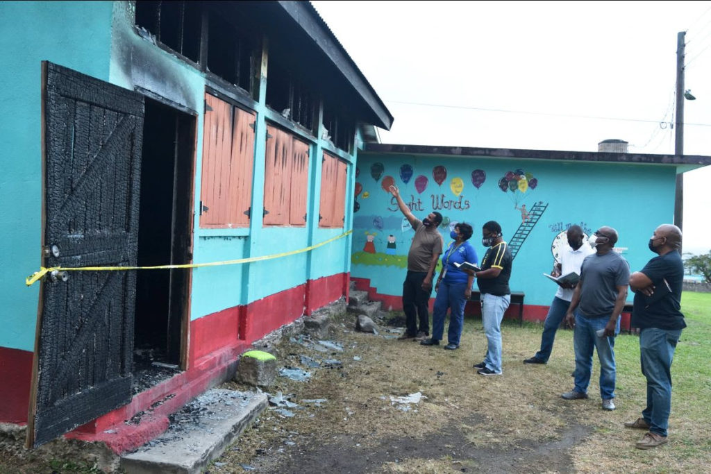 PRIME MINISTER HARRIS SADDENED TO LEARN PRIMARY SCHOOL FIRE WAS MALICIOUSLY SET