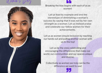 WOMEN IN ST. KITTS AND NEVIS CHALLENGED TO BREAK THE BIAS