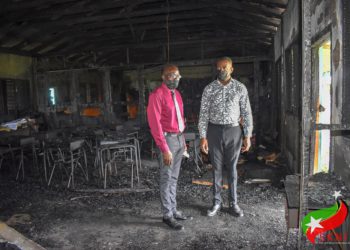 DEPUTY PRIME MINISTER RICHARDS DISHEARTENED BY MALICIOUS ACT OF SCHOOL ARSON; CALLS FOR SWIFT JUSTICE