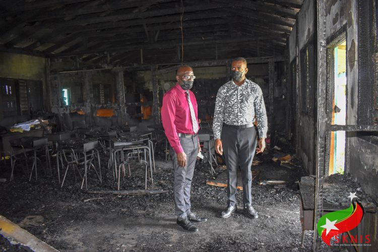 DEPUTY PRIME MINISTER RICHARDS DISHEARTENED BY MALICIOUS ACT OF SCHOOL ARSON; CALLS FOR SWIFT JUSTICE