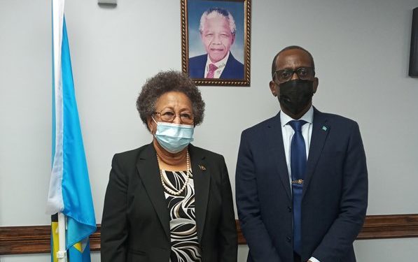 SG BARNETT MEETS SAINT LUCIA CABINET ON FIRST DAY OF OFFICIAL VISIT
