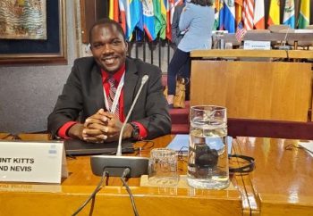 DERIONNE EDMEADE REPRESENTS ST. KITTS AND NEVIS AT COP1 OF THE ESCAZU AGREEMENT IN CHILE