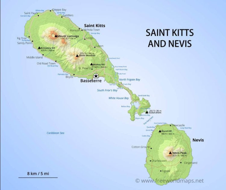 CDC RATES ST. KITTS & NEVIS AS LOWEST TRAVEL RISK FOR COVID-19