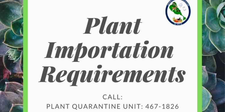 PLANT AND RELATED MATERIALS IMPORTATION REQUIREMENTS