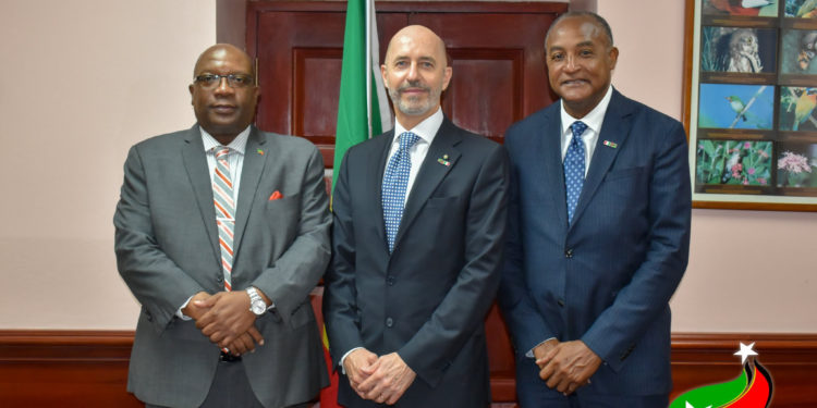 PRIME MINISTER HARRIS HOLDS BILATERAL TALKS WITH ITALY’S NEW AMBASSADOR TO ST. KITTS AND NEVIS 