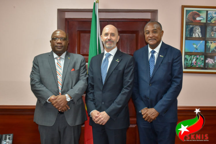 PRIME MINISTER HARRIS HOLDS BILATERAL TALKS WITH ITALY’S NEW AMBASSADOR TO ST. KITTS AND NEVIS 
