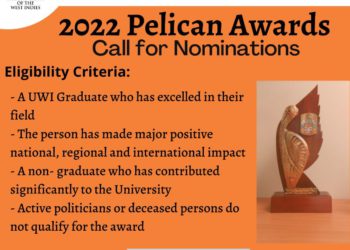 Nominations Open for 2022 UWI Pelican Award