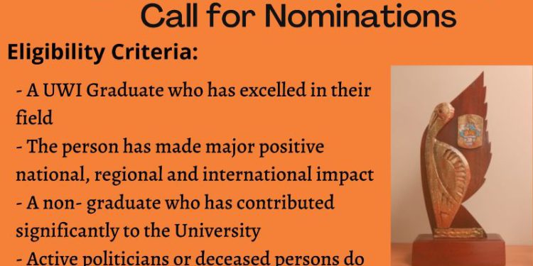 Nominations Open for 2022 UWI Pelican Award