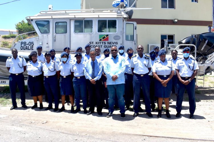 PRIME MINISTER HARRIS HOLDS MEET AND GREET WITH OFFICERS OF ST. KITTS AND NEVIS COAST GUARD UNIT 