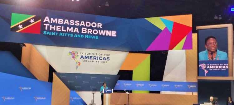 National Statement for Saint Kitts and Nevis delivered by H.E. Dr. Thelma Phillip-Browne, Ambassador to the USA at the Ninth Summit of the Americas