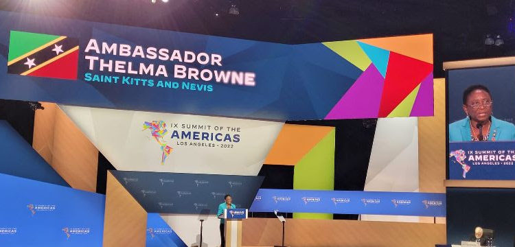 National Statement for Saint Kitts and Nevis delivered by H.E. Dr. Thelma Phillip-Browne, Ambassador to the USA at the Ninth Summit of the Americas