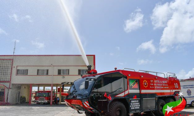 NEW FIRE APPLIANCE BOOSTS EFFECTIVENESS OF FIRE AND RESCUE UNIT AT THE R. L. BRADSHAW INTERNATIONAL AIRPORT