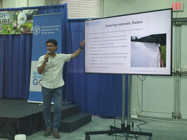 50 persons including farmers, extension officers and youth trained in Integrated CropManagement under Protected Cultivation Systems in Barbados