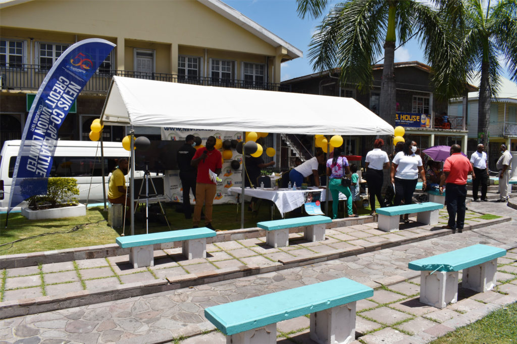 NCCU interacts with members from the Square in celebration of 50th Anniversary