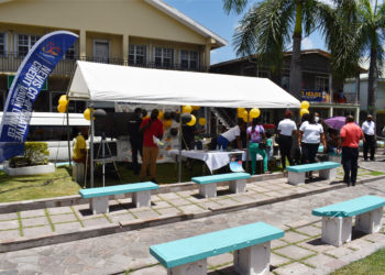 NCCU interacts with members from the Square in celebration of 50th Anniversary