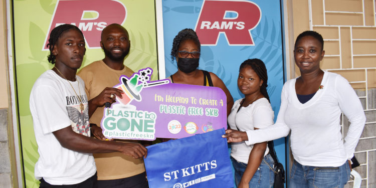 St. Kitts Plastic-Free July 2022 kicks off with distribution of reusable shopping bags