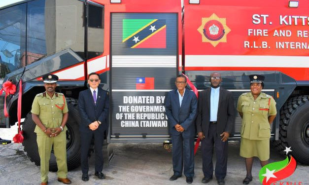 REPUBLIC OF CHINA (TAIWAN) PROVIDES FIRE TRUCK TO THE SKNFRS