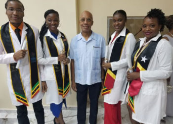 Saint Kitts and Nevis welcomes its newest Cuban Trained Professionals