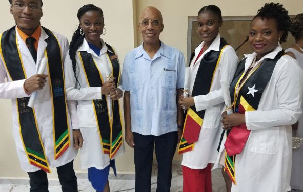 Saint Kitts and Nevis welcomes its newest Cuban Trained Professionals