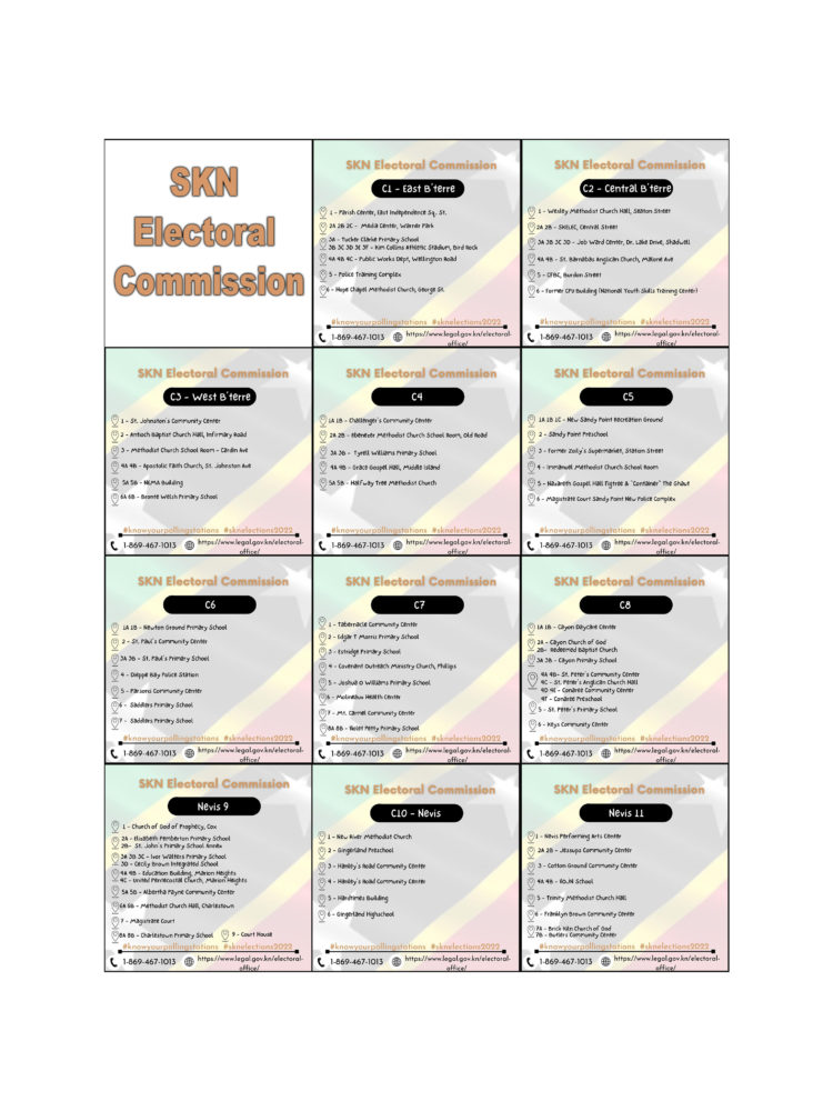 Information on 2022 General Elections in St. Kitts and Nevis