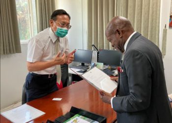 New Foreign Affairs Minister of St. Kitts and Nevis meets with his ROC (Taiwan) Counterpart