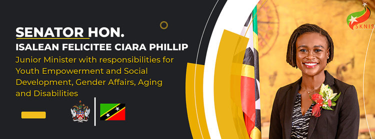 HONOURABLE ISALEAN PHILLIP SWORN IN AS JUNIOR MINISTER IN THE FEDERAL CABINET OF ST. KITTS AND NEVIS