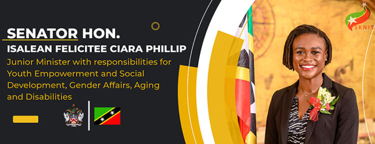 HONOURABLE ISALEAN PHILLIP SWORN IN AS JUNIOR MINISTER IN THE FEDERAL CABINET OF ST. KITTS AND NEVIS