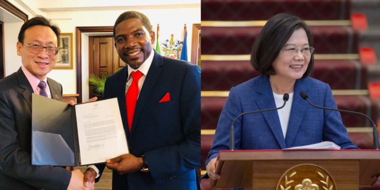 Taiwan President Dr Tsai Ing-wen congratulates Federation’s PM Dr Terrance Drew