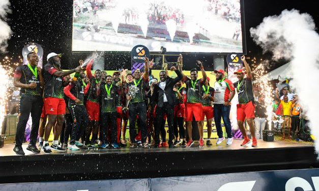 ST. KITTS AND NEVIS PATRIOTS MAKE HISTORY WITH INAUGURAL SKYEXCH 6IXTY WIN AT WARNER PARK