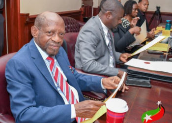 HON. DR. DENZIL DOUGLAS SWORN IN AS CHIEF DIPLOMAT TO REPRESENT THE FEDERATION OF ST. KITTS AND NEVIS