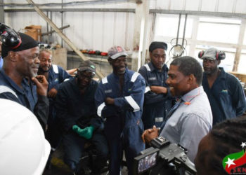 PRIME MINISTER DR. DREW SHOWS APPRECIATION TO THE HARD-WORKING STAFF OF SKELEC