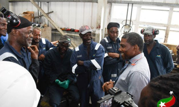 PRIME MINISTER DR. DREW SHOWS APPRECIATION TO THE HARD-WORKING STAFF OF SKELEC