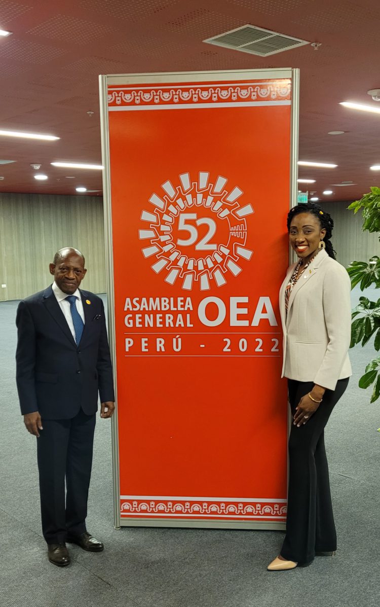 Foreign Minister Douglas attends 52nd OAS General Assembly in Lima, Peru 