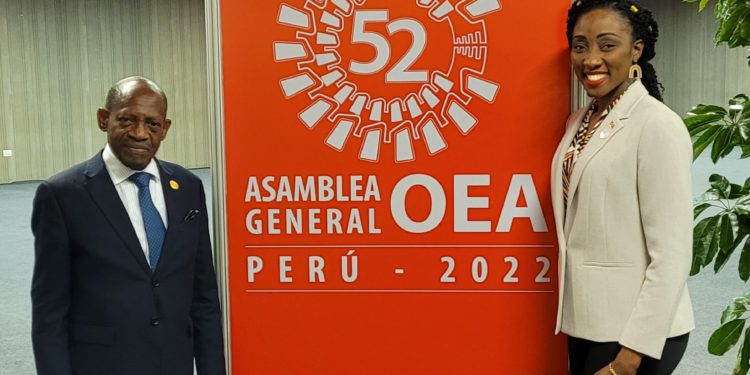 Foreign Minister Douglas attends 52nd OAS General Assembly in Lima, Peru