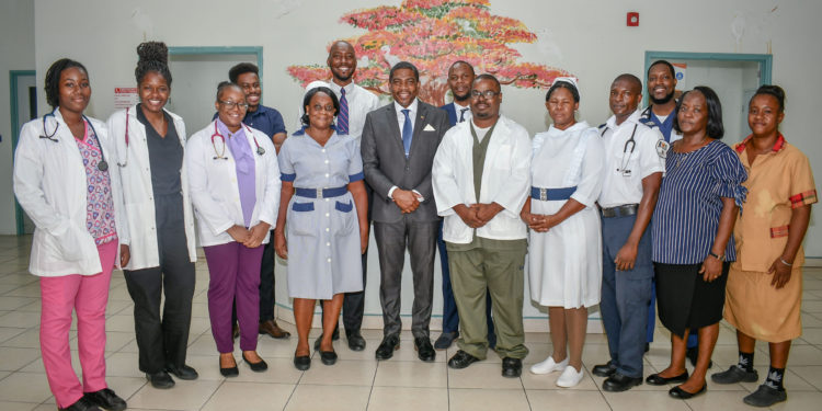 PRIME MINISTER DR. DREW PLEASED WITH IMPROVEMENT IN THE DELIVERY OF HEALTHCARE AT THE POGSON MEDICAL CENTER