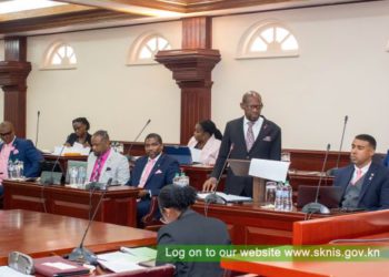 MEMBERS OF ST KITTS AND NEVIS PARLIAMENT WEAR PINK DURING SITTING TO SUPPORT BREAST CANCER AWARENESS