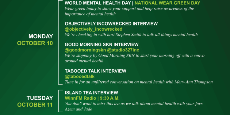 St. Kitts Mental Health Association Ready to Host Mental HealthAwareness Week