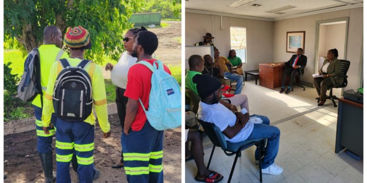 Prime Minister along with The Minister of Environment Meet with Disgruntled SWMC workers